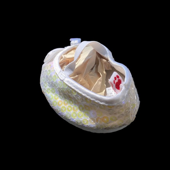 Build a Bear Sequin Shoes, Girls BAB Glitter Flat Dress shoes - Picture 3 of 5